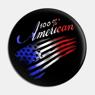 100% American Pin