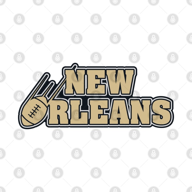 New Orleans Football Team Color by Toogoo