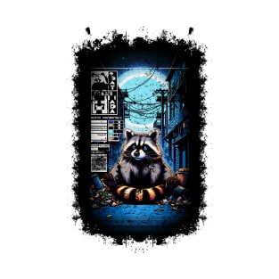 Midnight Bandit: A Raccoon's Urban Oasis T-Shirt