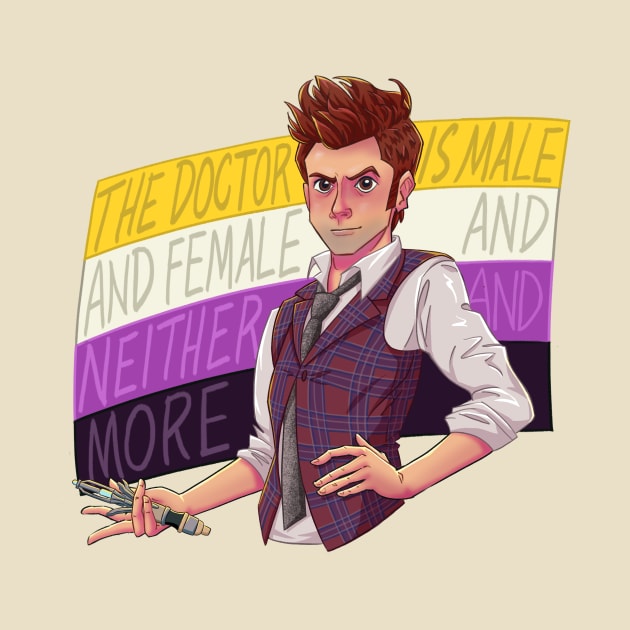 Nonbinary Doctor Who - Fourteenth Doctor by inhonoredglory