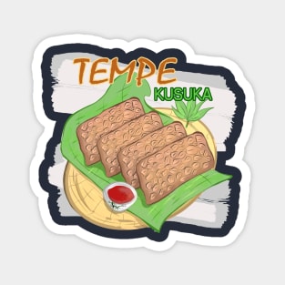 Kusuka Tempeh Indonesian Food traditional Magnet