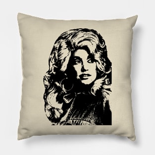 Dolly Pencil Vintage Artwork Pillow