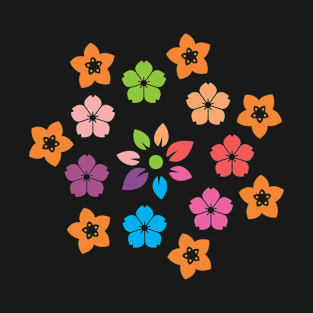 colorful flower T-Shirt