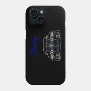 Mustang GT 2017 Car Front & Rear End On T Shirts Only Phone Case