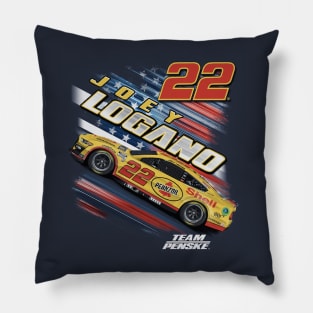 Joey Logano Patriotic Pillow