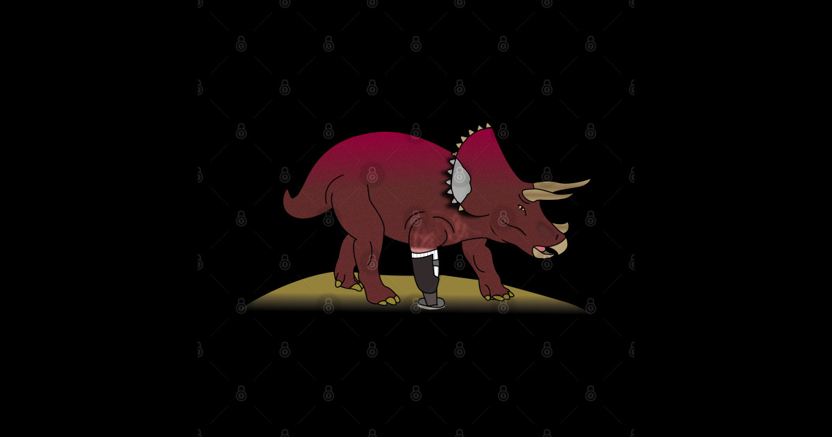 Tri-leg Triceratops - Dinosaur - Sticker | TeePublic