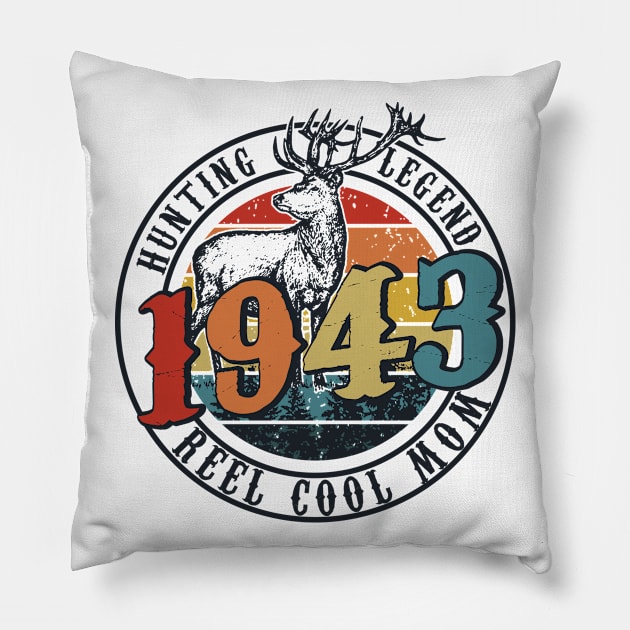 Funny Reel Cool Mom Hunting 1943 Lengend Father's Day Gift Pillow by thuylinh8