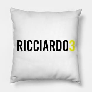 Daniel Ricciardo 3 Design Pillow