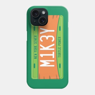 Michelangelo License Plate Phone Case