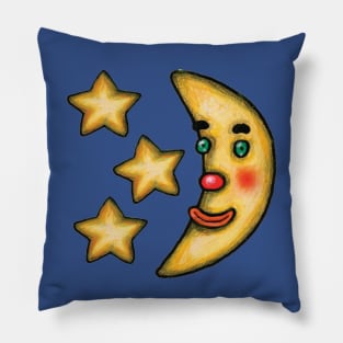 Moon and Stars Pillow