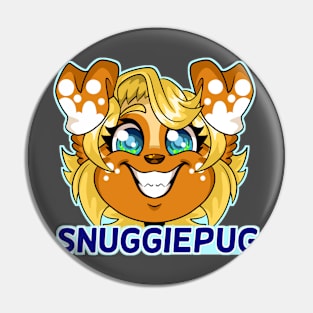Snuggiepug Logo Pin