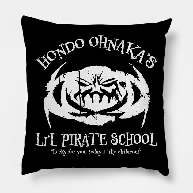 Hondo's Li'l Pirate School Pillow by The Digital Monk