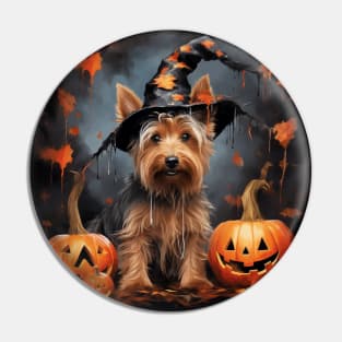 Australian terrier Halloween Pin