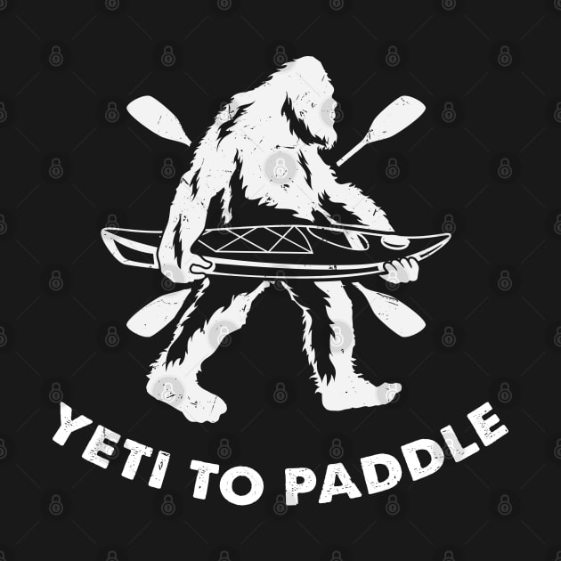 Yeti Kayak Kayaking Gift by TO Store