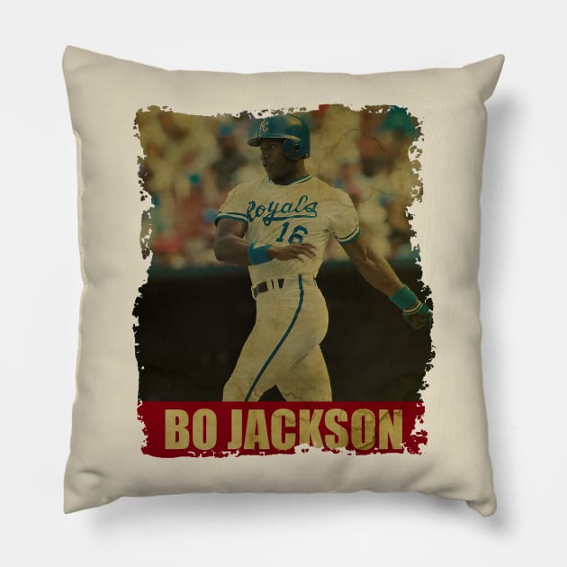 Bo Jackson - NEW RETRO STYLE Pillow by FREEDOM FIGHTER PROD