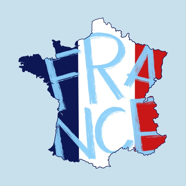 France country typography by adrienne-makes