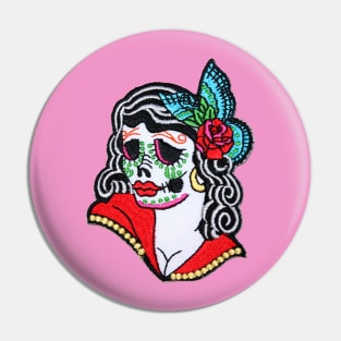 Day of the Dead Beauty Pin