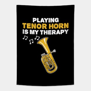 Playing Tenor Horn Is My Therapy, Brass Musician Tapestry