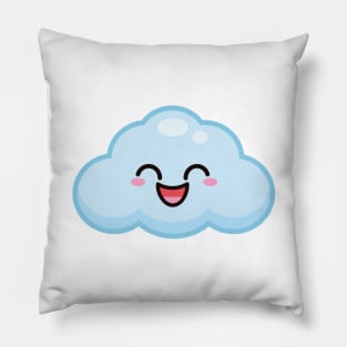 CUTE KAWAII CLOUD ANIME WEATHER KAOMOJI EMOTICON CARTOON Pillow