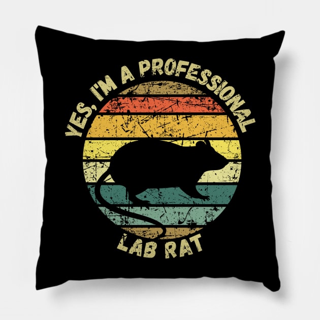 Yes, I'm A Lab Rat Pillow by maxdax