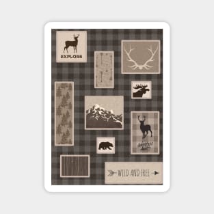 Woodland Adventure Collage Magnet