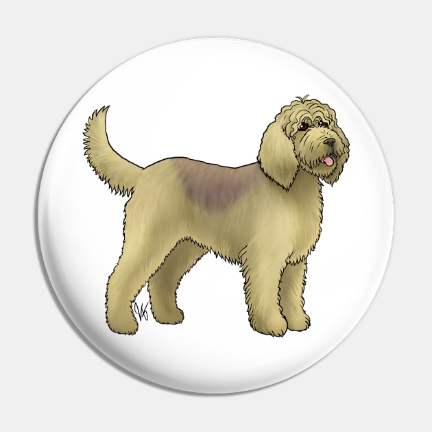 Dog - Otterhound - Liver and Tan Pin by Jen's Dogs Custom Gifts and Designs