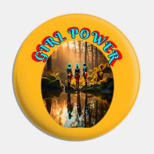 Girl Power Forest spirits Pin