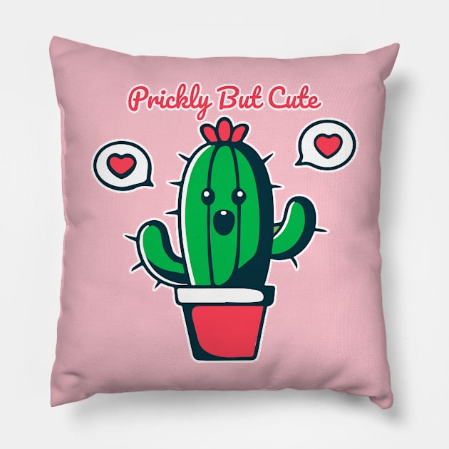 Pirckly but cute Pillow by Matadesain merch