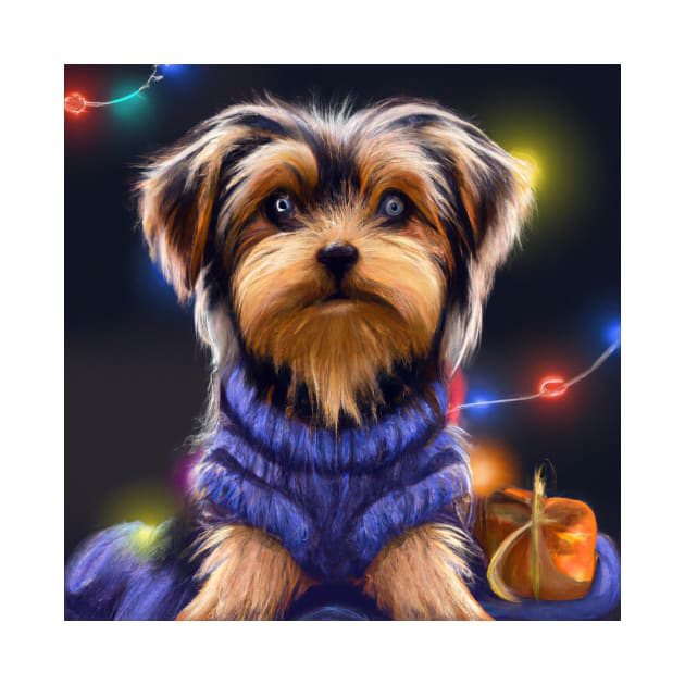 Cute Yorkshire Terrier Drawing by Play Zoo