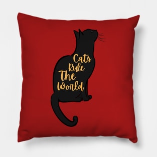 Cats Rule The World Pillow