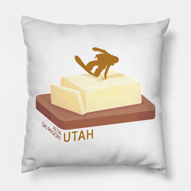 Snowboard Butter Carving | Alta Utah Pillow by KlehmInTime