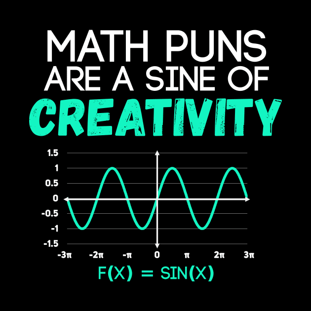 Math Puns Are Sine of Creativity Funny Math Teacher by Science_is_Fun