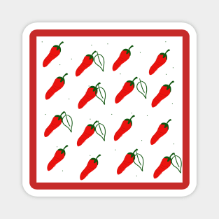 Red hot chilli paper Magnet