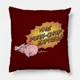 Pork-Chop Express (Distressed) Pillow