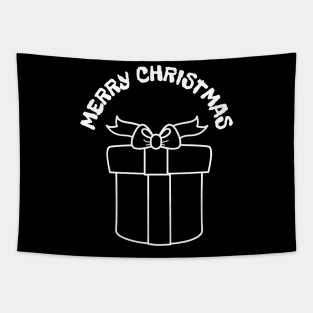 Christmas Gift White Tapestry