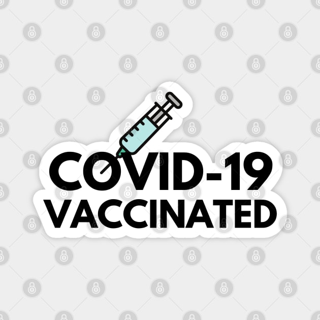 Covid19 Vaccinated Magnet by thegoldenyears