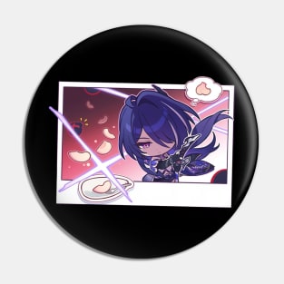 Honkai Star Rail Chibi Acheron Peaches Pin