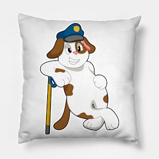 Dog Police officer Police hat Pillow