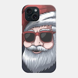 Man wearing a Santa hat Phone Case