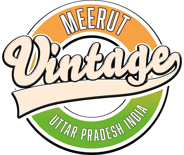 Meerut Uttar Pradesh vintage style logo Kids T-Shirt by nickemporium1