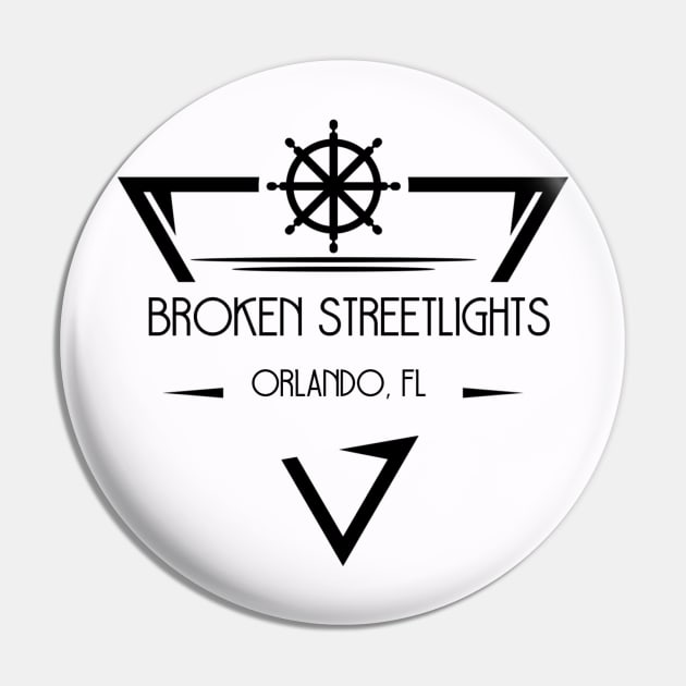 Broken Streetlights Weel Shirt Pin by Brokenstreetlights