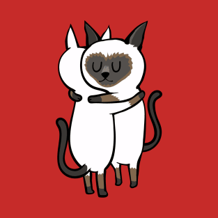 Siamese Cat Hugs T-Shirt