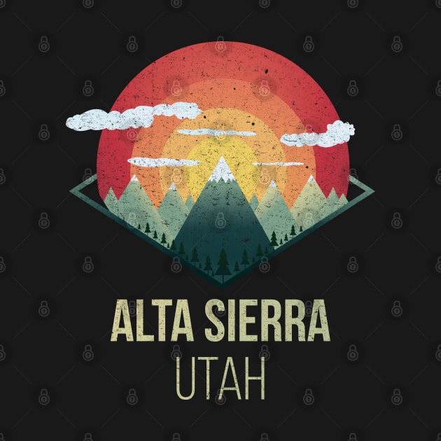 Snowboard Alta Sierra Utah USA Ski Winter Gift by MrTeee