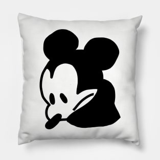 Steamboat Willie Portrait Very Sad Mouse Pillow