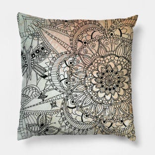 Butterfly Mandala Pillow