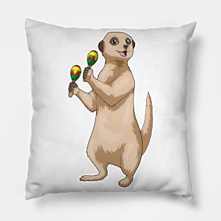 Meerkat Musician Maracas Music Pillow