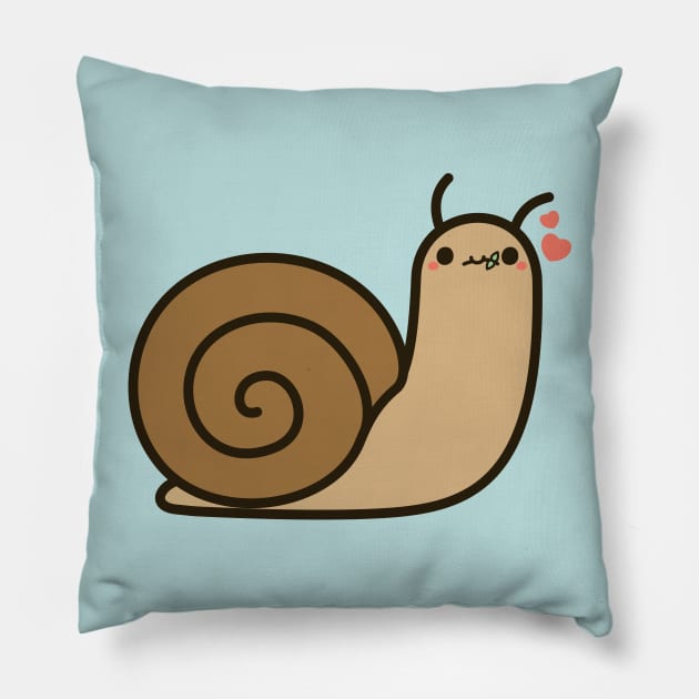 Cute snail Pillow by peppermintpopuk