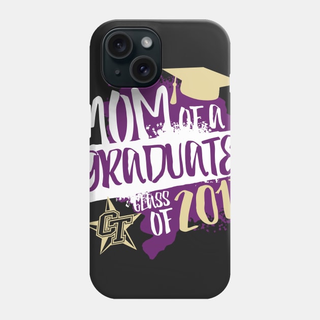 Graduation Mom - Purple! Phone Case by masterpanto