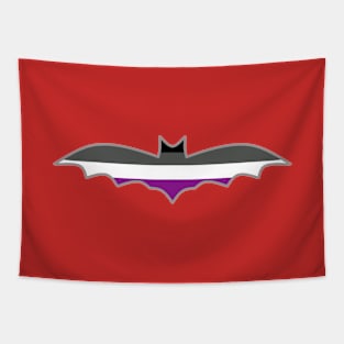 Asexual Pride Flag: Halloween Bat Tapestry