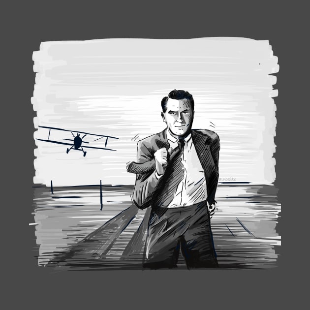 North by Northwest by Alfred Hitchcock Illustration by burrotees